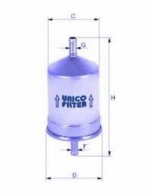 Топливный фильтр Unico Filter FI 6140