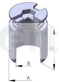 Поршень тормозного суппорта Поршень тормозного суппорта