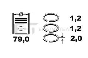 Комплект поршневых колец