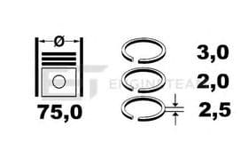 Комплект поршневых колец