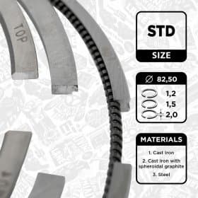 Комплект поршневих кілець