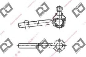 Наконечник рулевой тяги DJ Parts DE1031