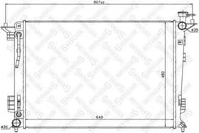 Радіатор охолодження двигуна