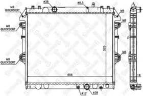 Радиатор охлаждения двигателя