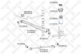 Пильник амортизатора Stellox 1151002SX