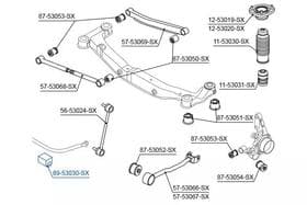 Втулка стабилизатора Втулка стабилизатора