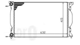 Радиатор охлаждения двигателя Abakus 0030170012