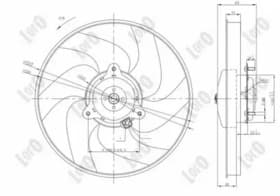 Вентилятор системы охлаждения двигателя