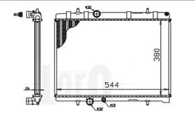 Радиатор охлаждения двигателя Радиатор охлаждения двигателя