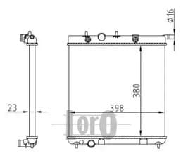 Радиатор охлаждения двигателя Радиатор охлаждения двигателя