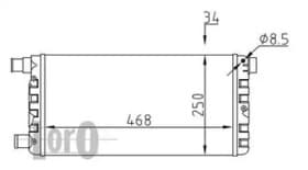 Радиатор охлаждения двигателя