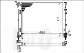 Радиатор охлаждения двигателя Радиатор охлаждения двигателя