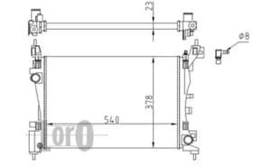 Радиатор охлаждения двигателя Радиатор охлаждения двигателя