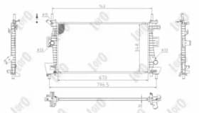 Радиатор охлаждения двигателя Радиатор охлаждения двигателя