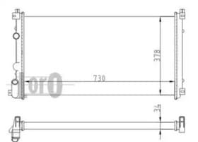 Радиатор охлаждения двигателя