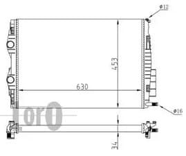 Радіатор охолодження двигуна Радіатор охолодження двигуна
