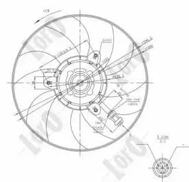 Вентилятор системи охолодження двигуна Вентилятор системи охолодження двигуна