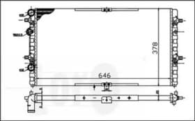 Радиатор охлаждения двигателя Радиатор охлаждения двигателя
