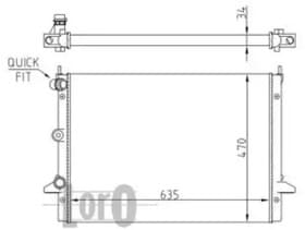 Радиатор охлаждения двигателя Радиатор охлаждения двигателя