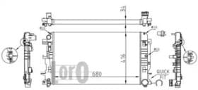 Радиатор охлаждения двигателя