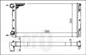 Радиатор охлаждения двигателя
