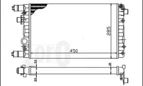 Радиатор охлаждения двигателя