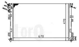 Радиатор охлаждения двигателя