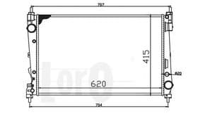 Радиатор охлаждения двигателя