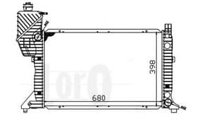 Радіатор охолодження двигуна Радіатор охолодження двигуна