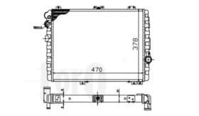 Радиатор охлаждения двигателя