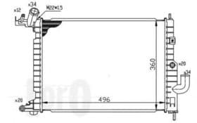 Радіатор охолодження двигуна