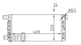 Радиатор охлаждения двигателя