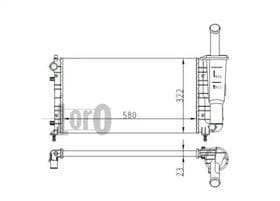 Радіатор охолодження двигуна