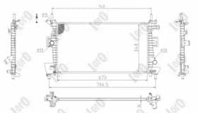 Радіатор охолодження двигуна Радіатор охолодження двигуна