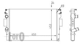 Радіатор охолодження двигуна Радіатор охолодження двигуна