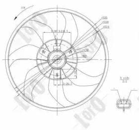 Вентилятор системы охлаждения двигателя Вентилятор системы охлаждения двигателя