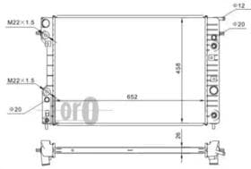 Радиатор охлаждения двигателя