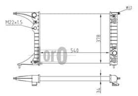 Радиатор охлаждения двигателя