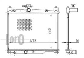 Радиатор охлаждения двигателя