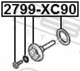 Сливная пробка масляного поддона Febest 2799xc90
