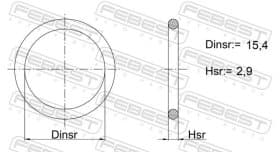 Прокладка корпуса паливного фільтра