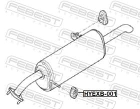 Кронштейн кріплення вихлопної магістралі