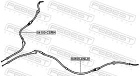 Трос ручного тормоза Трос ручного тормоза
