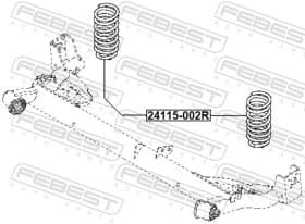 Пружина подвески Febest 24115002r