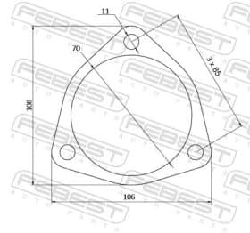 Прокладка приймальної труби