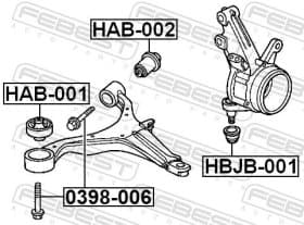 Болт кріплення важеля