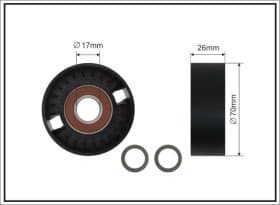 Натяжной ролик поликлинового ремня
