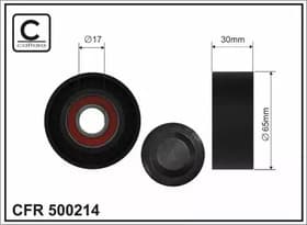 Натяжной ролик поликлинового ремня