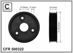 Шкив насоса ГУР