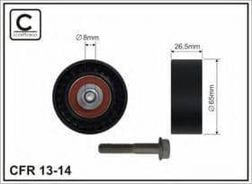 Натяжний ролик поліклинового ременя